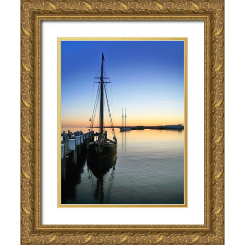 Beach 9 Gold Ornate Wood Framed Art Print with Double Matting by Lee, Rachel