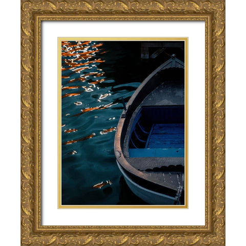 Boat 3 Gold Ornate Wood Framed Art Print with Double Matting by Lee, Rachel