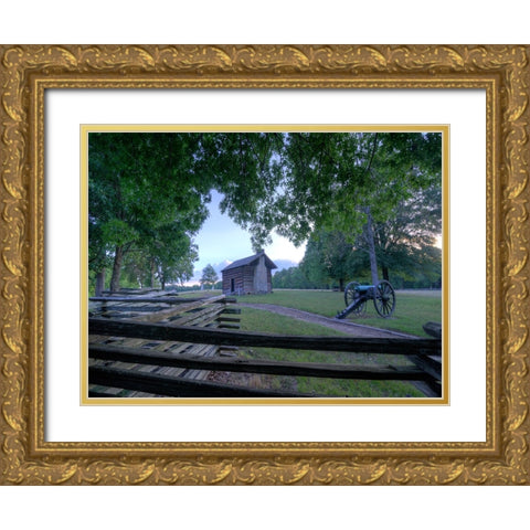Chickamauga 1 Gold Ornate Wood Framed Art Print with Double Matting by Lee, Rachel