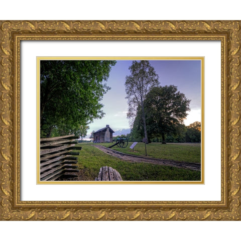 Chickamauga 4 Gold Ornate Wood Framed Art Print with Double Matting by Lee, Rachel