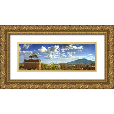 Choo Choo to Lookout Pano Gold Ornate Wood Framed Art Print with Double Matting by Lee, Rachel