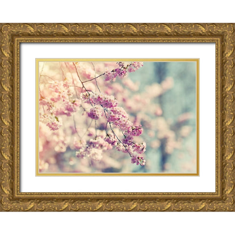 Flower 10 Gold Ornate Wood Framed Art Print with Double Matting by Lee, Rachel