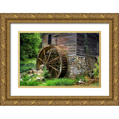 Grist Mill Gold Ornate Wood Framed Art Print with Double Matting by Lee, Rachel