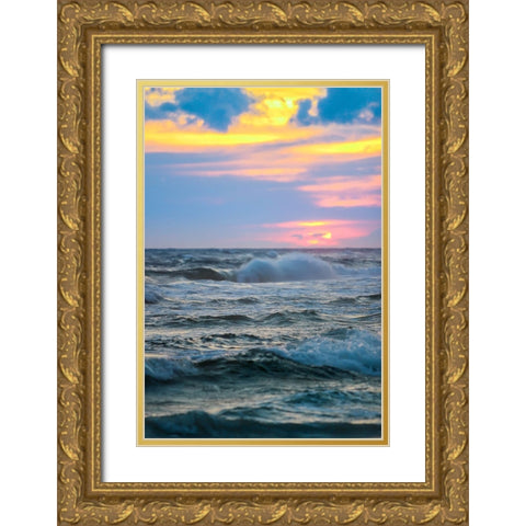 Gulf Shores 2 Gold Ornate Wood Framed Art Print with Double Matting by Lee, Rachel