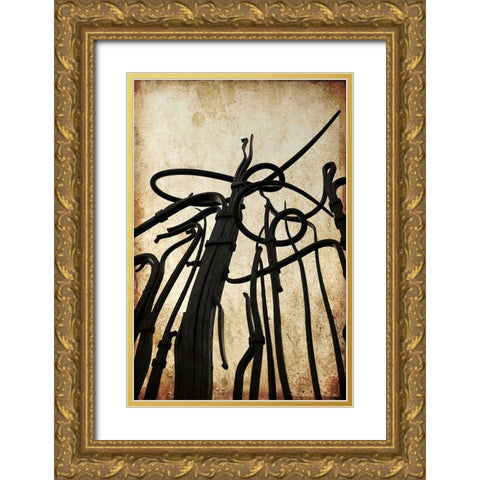 Hunter Iron Textured Gold Ornate Wood Framed Art Print with Double Matting by Lee, Rachel