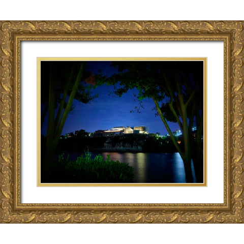 Hunter Summer Night Gold Ornate Wood Framed Art Print with Double Matting by Lee, Rachel