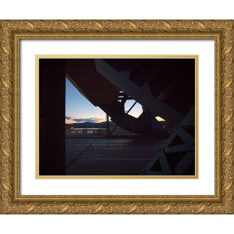 Market Bridge Afternoon 4 Gold Ornate Wood Framed Art Print with Double Matting by Lee, Rachel