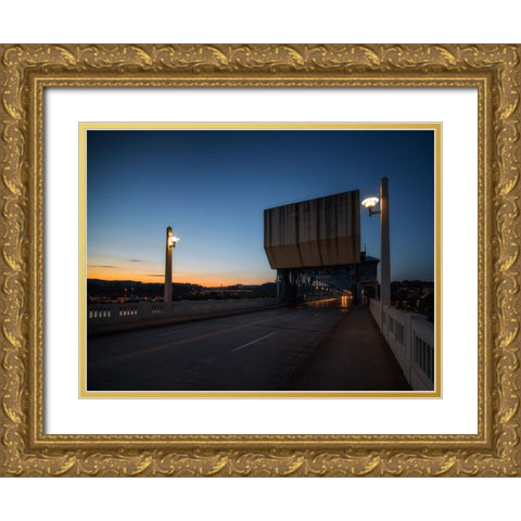 Market Bridge Afternoon 5 Gold Ornate Wood Framed Art Print with Double Matting by Lee, Rachel