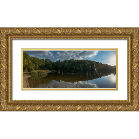 Mountain Getaway Gold Ornate Wood Framed Art Print with Double Matting by Lee, Rachel