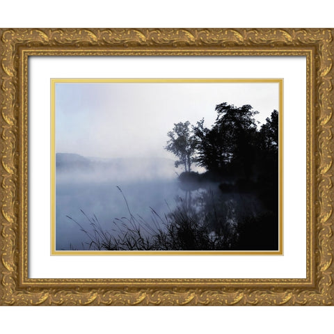Mountain Lake 20 Gold Ornate Wood Framed Art Print with Double Matting by Lee, Rachel