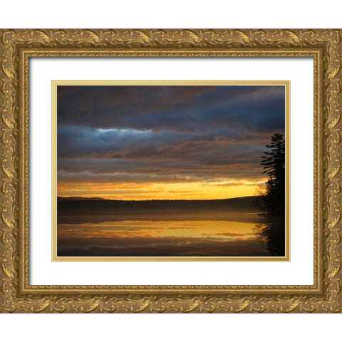 Mountain Lake 6 Gold Ornate Wood Framed Art Print with Double Matting by Lee, Rachel