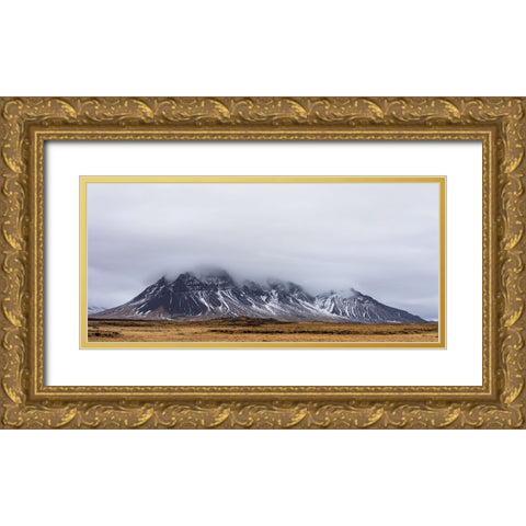 Mountain View 33 Gold Ornate Wood Framed Art Print with Double Matting by Lee, Rachel