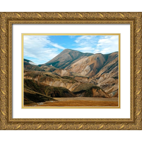 Mountain View 55 Gold Ornate Wood Framed Art Print with Double Matting by Lee, Rachel