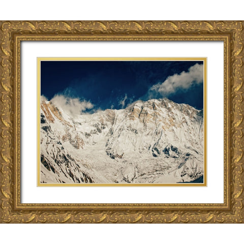 Mountain View 59 Gold Ornate Wood Framed Art Print with Double Matting by Lee, Rachel