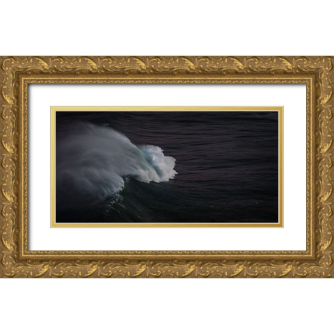 Ocean 20 Gold Ornate Wood Framed Art Print with Double Matting by Lee, Rachel