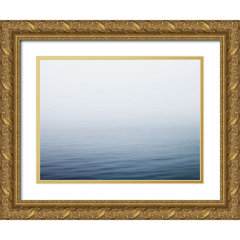 Ocean 38 Gold Ornate Wood Framed Art Print with Double Matting by Lee, Rachel