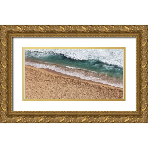 Ocean 46 Gold Ornate Wood Framed Art Print with Double Matting by Lee, Rachel