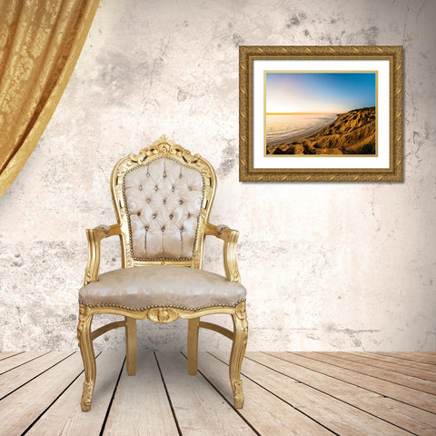 Ocean 5 Gold Ornate Wood Framed Art Print with Double Matting by Lee, Rachel