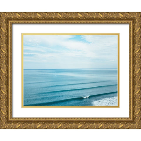 Ocean 52 Gold Ornate Wood Framed Art Print with Double Matting by Lee, Rachel