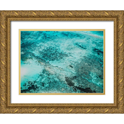 Ocean 58 Gold Ornate Wood Framed Art Print with Double Matting by Lee, Rachel