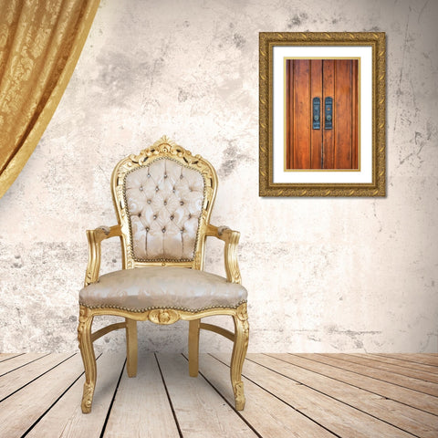 Oceanway Doors Gold Ornate Wood Framed Art Print with Double Matting by Lee, Rachel