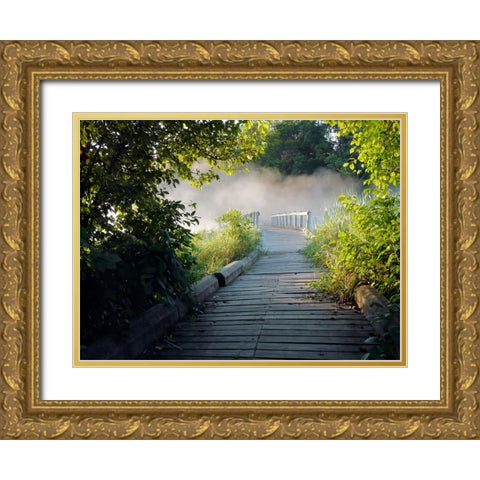 Pathway 3 Gold Ornate Wood Framed Art Print with Double Matting by Lee, Rachel