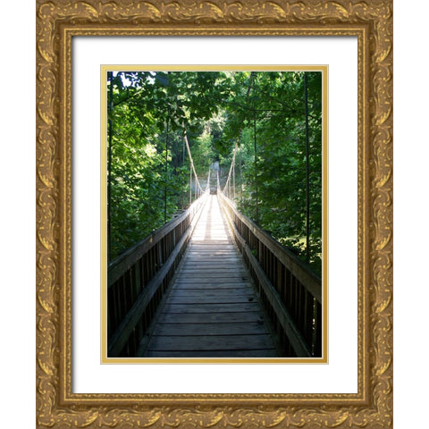 Pathway 6 Gold Ornate Wood Framed Art Print with Double Matting by Lee, Rachel