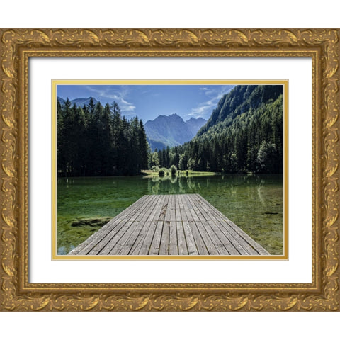 Pier 8 Gold Ornate Wood Framed Art Print with Double Matting by Lee, Rachel