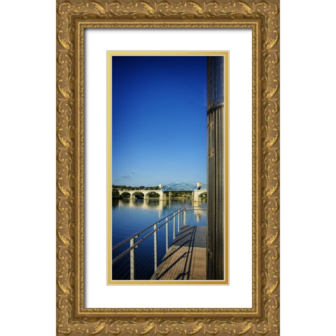 Pier to Market Gold Ornate Wood Framed Art Print with Double Matting by Lee, Rachel