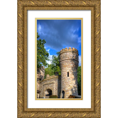 Point Park Tower 2 Gold Ornate Wood Framed Art Print with Double Matting by Lee, Rachel