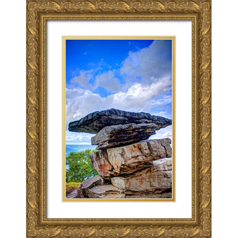 Point Rock Now 2 Gold Ornate Wood Framed Art Print with Double Matting by Lee, Rachel