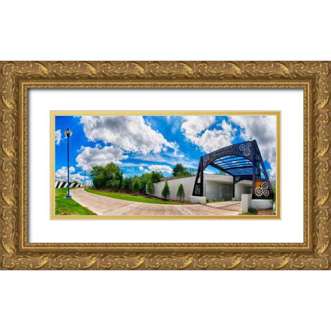 Riverwalk 3 Gold Ornate Wood Framed Art Print with Double Matting by Lee, Rachel