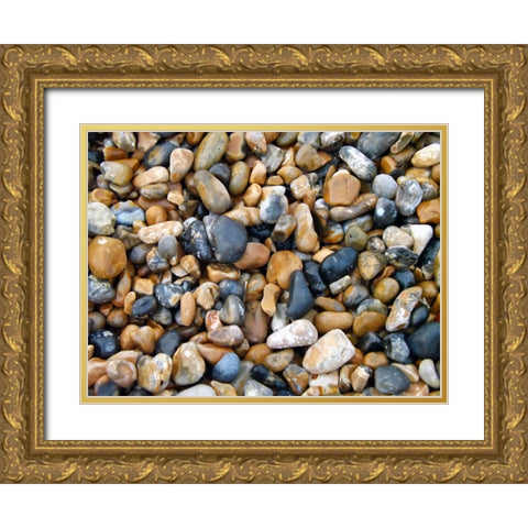 Rocks 10 Gold Ornate Wood Framed Art Print with Double Matting by Lee, Rachel
