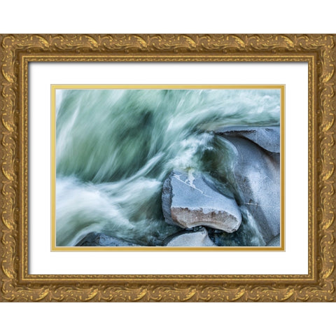 Rocks 11 Gold Ornate Wood Framed Art Print with Double Matting by Lee, Rachel