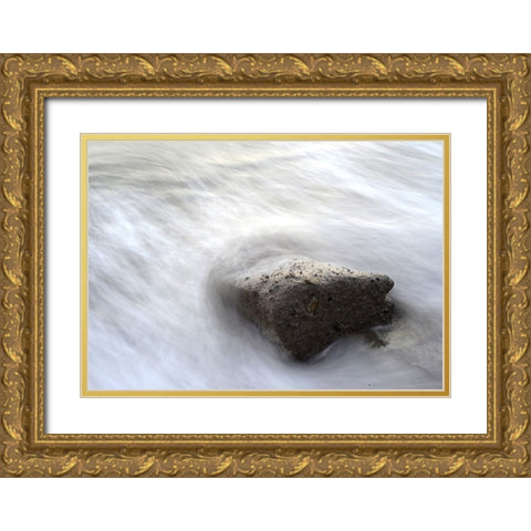 Rocks 12 Gold Ornate Wood Framed Art Print with Double Matting by Lee, Rachel