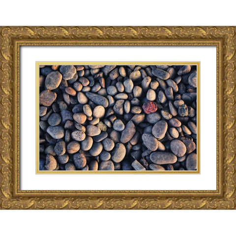 Rocks 3 Gold Ornate Wood Framed Art Print with Double Matting by Lee, Rachel