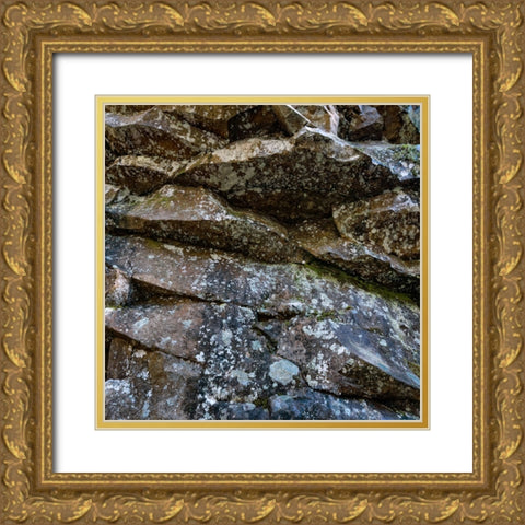 Rocks 5 Gold Ornate Wood Framed Art Print with Double Matting by Lee, Rachel