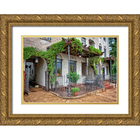 Scenic City 10 Gold Ornate Wood Framed Art Print with Double Matting by Lee, Rachel