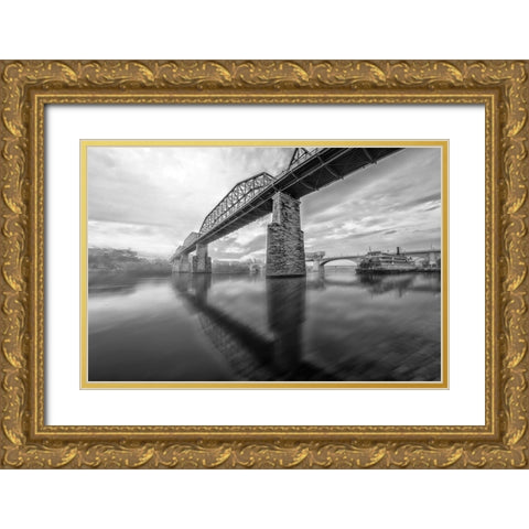 Scenic City 105 Gold Ornate Wood Framed Art Print with Double Matting by Lee, Rachel