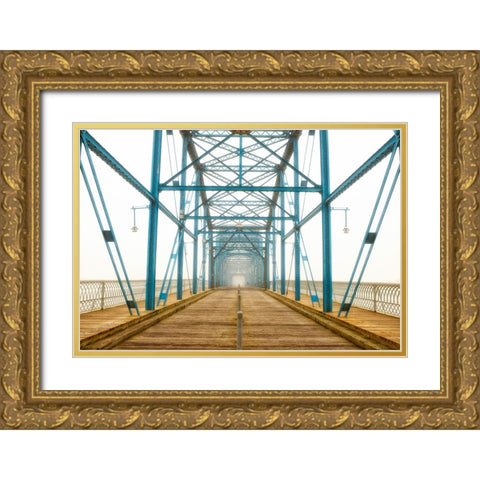 Scenic City 111 Gold Ornate Wood Framed Art Print with Double Matting by Lee, Rachel