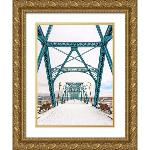 Scenic City 116 Gold Ornate Wood Framed Art Print with Double Matting by Lee, Rachel
