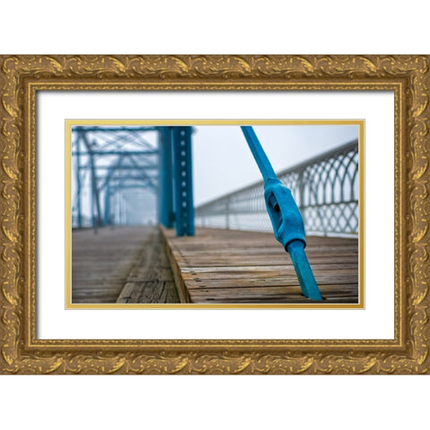 Scenic City 117 Gold Ornate Wood Framed Art Print with Double Matting by Lee, Rachel