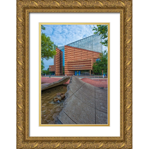 Scenic City 119 Gold Ornate Wood Framed Art Print with Double Matting by Lee, Rachel