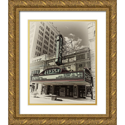 Scenic City 130 Gold Ornate Wood Framed Art Print with Double Matting by Lee, Rachel