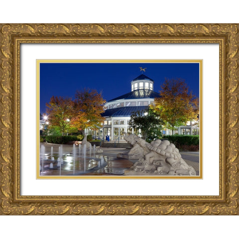 Scenic City 131 Gold Ornate Wood Framed Art Print with Double Matting by Lee, Rachel