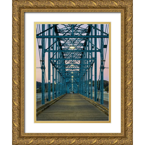 Scenic City 135 Gold Ornate Wood Framed Art Print with Double Matting by Lee, Rachel