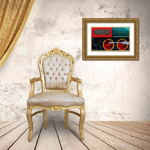 Scenic City 16 Gold Ornate Wood Framed Art Print with Double Matting by Lee, Rachel