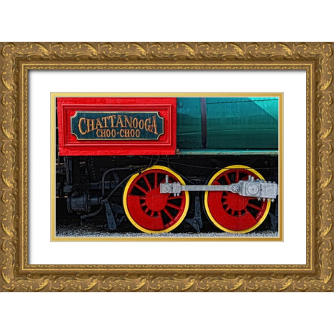 Scenic City 16 Gold Ornate Wood Framed Art Print with Double Matting by Lee, Rachel