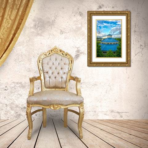 Scenic City 19 Gold Ornate Wood Framed Art Print with Double Matting by Lee, Rachel