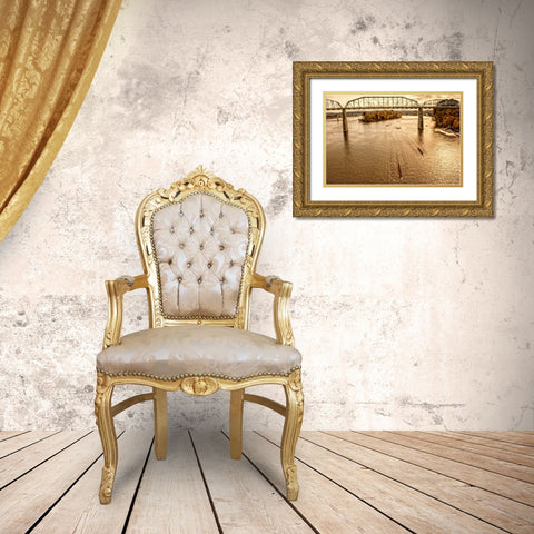 Scenic City 21 Gold Ornate Wood Framed Art Print with Double Matting by Lee, Rachel